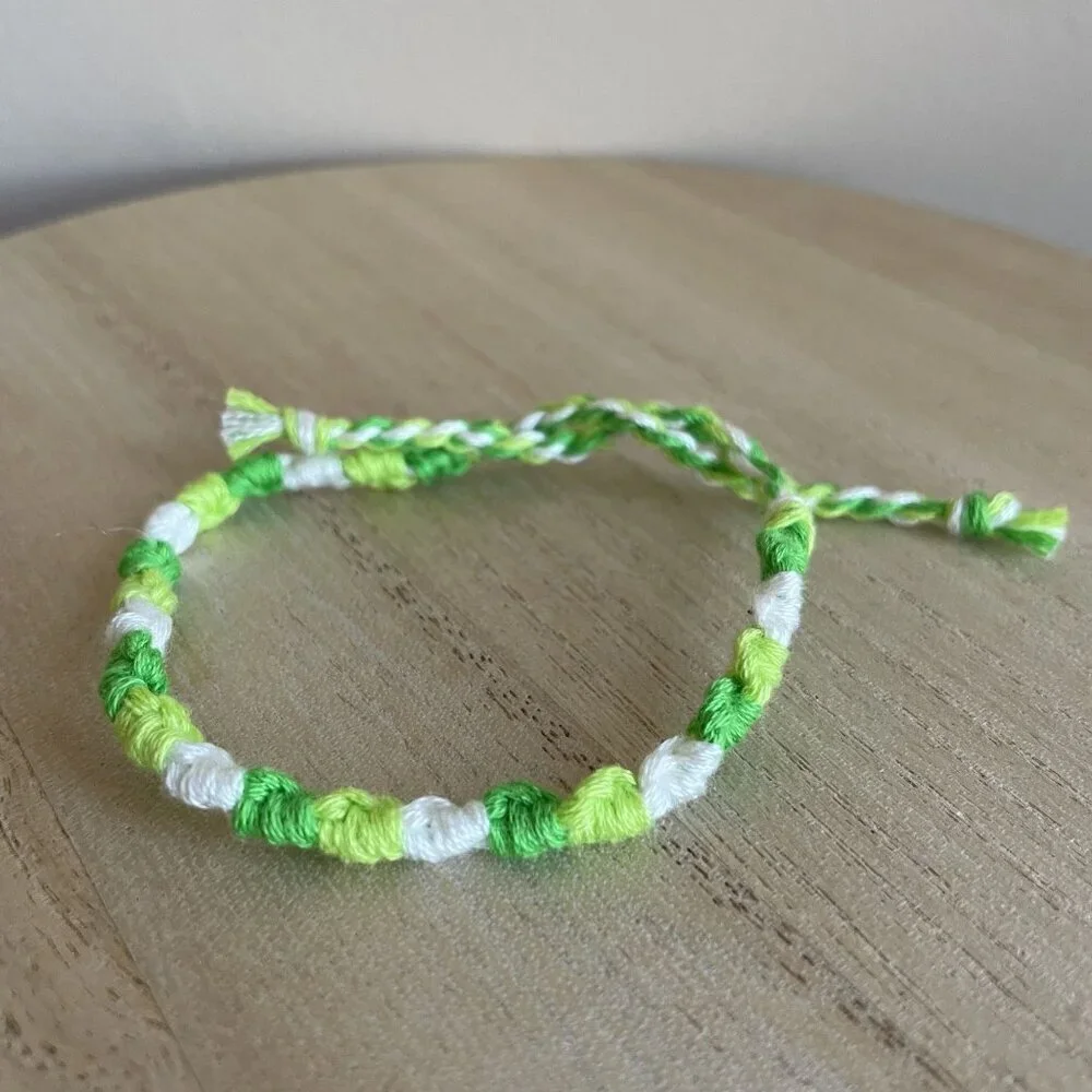 Kimberly Bracelet, anklet, trendy, comfortable, tie, embroidery thread, woven, g